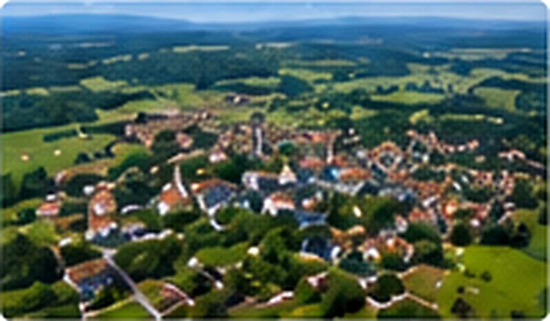 Illustrative Luftansicht von Baienfurt