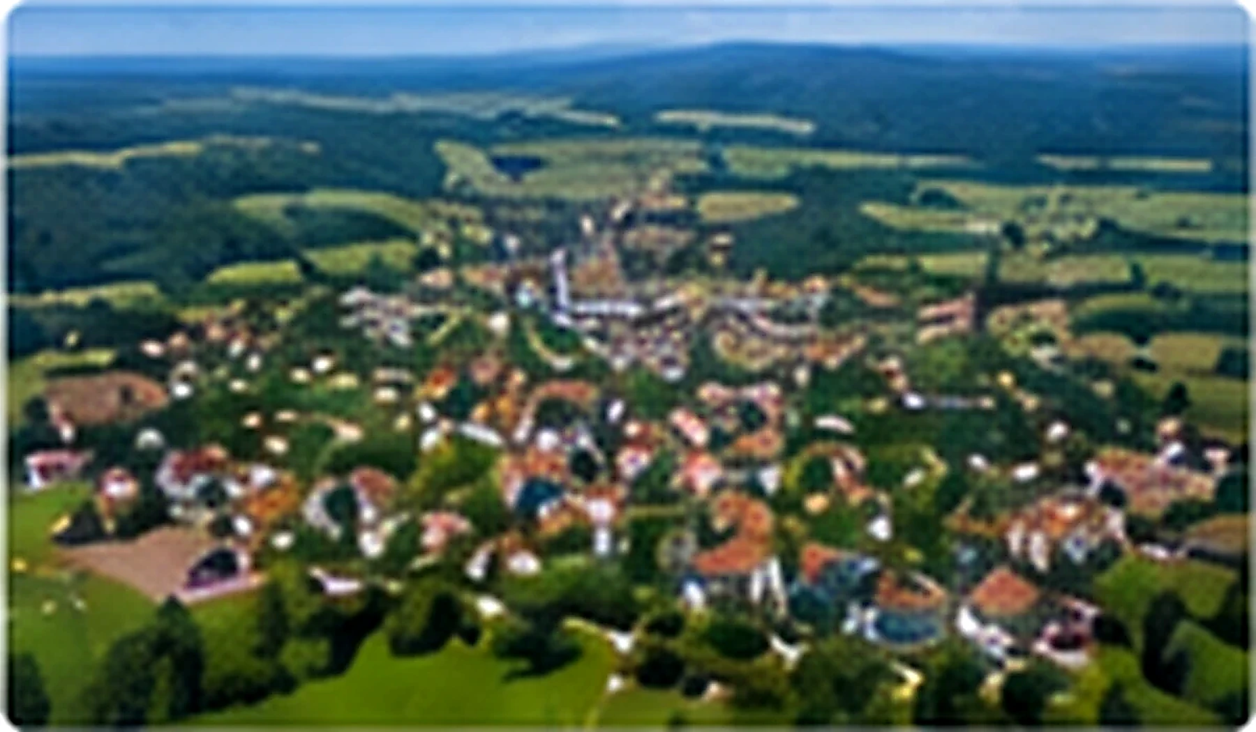 Illustrative Luftansicht von Baindt