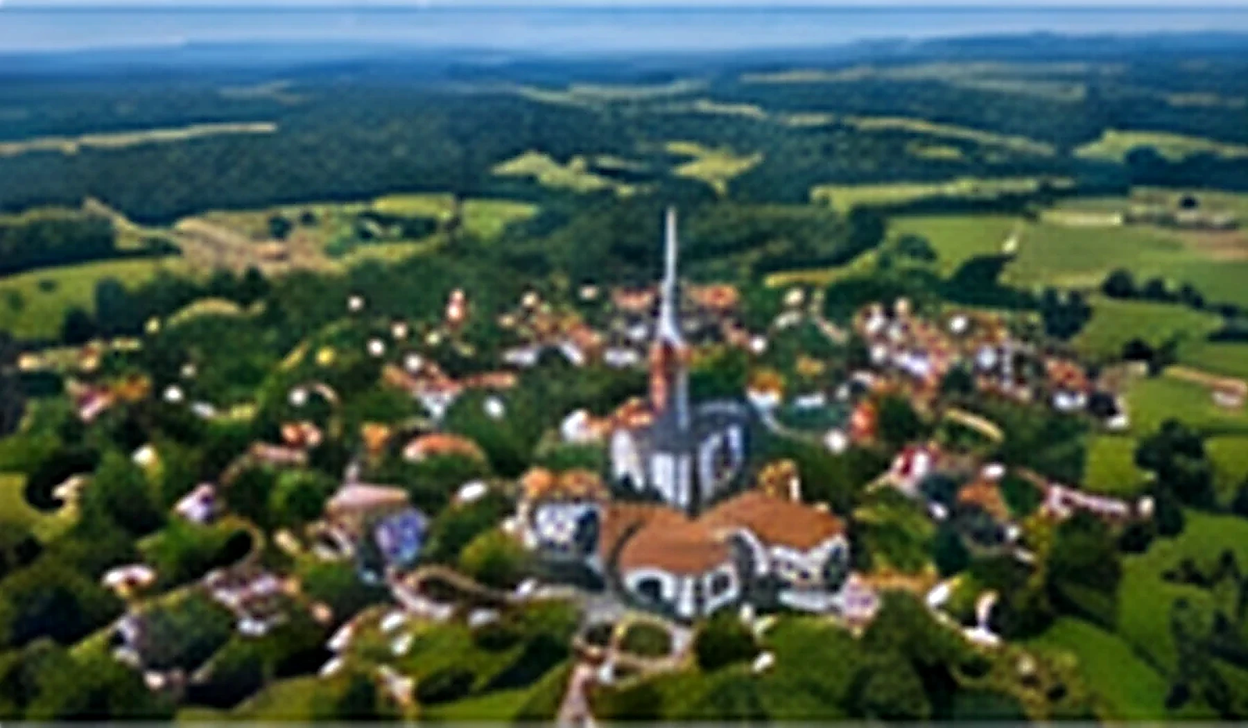 Illustrative Luftansicht von Berg bei Ravensburg