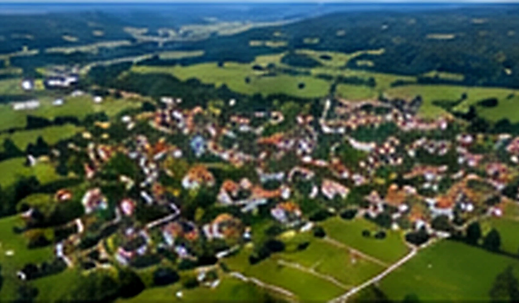 Illustrative Luftansicht von Bermatingen