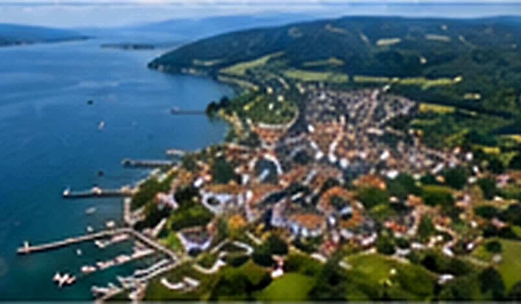 Illustrative Luftansicht von Eriskirch