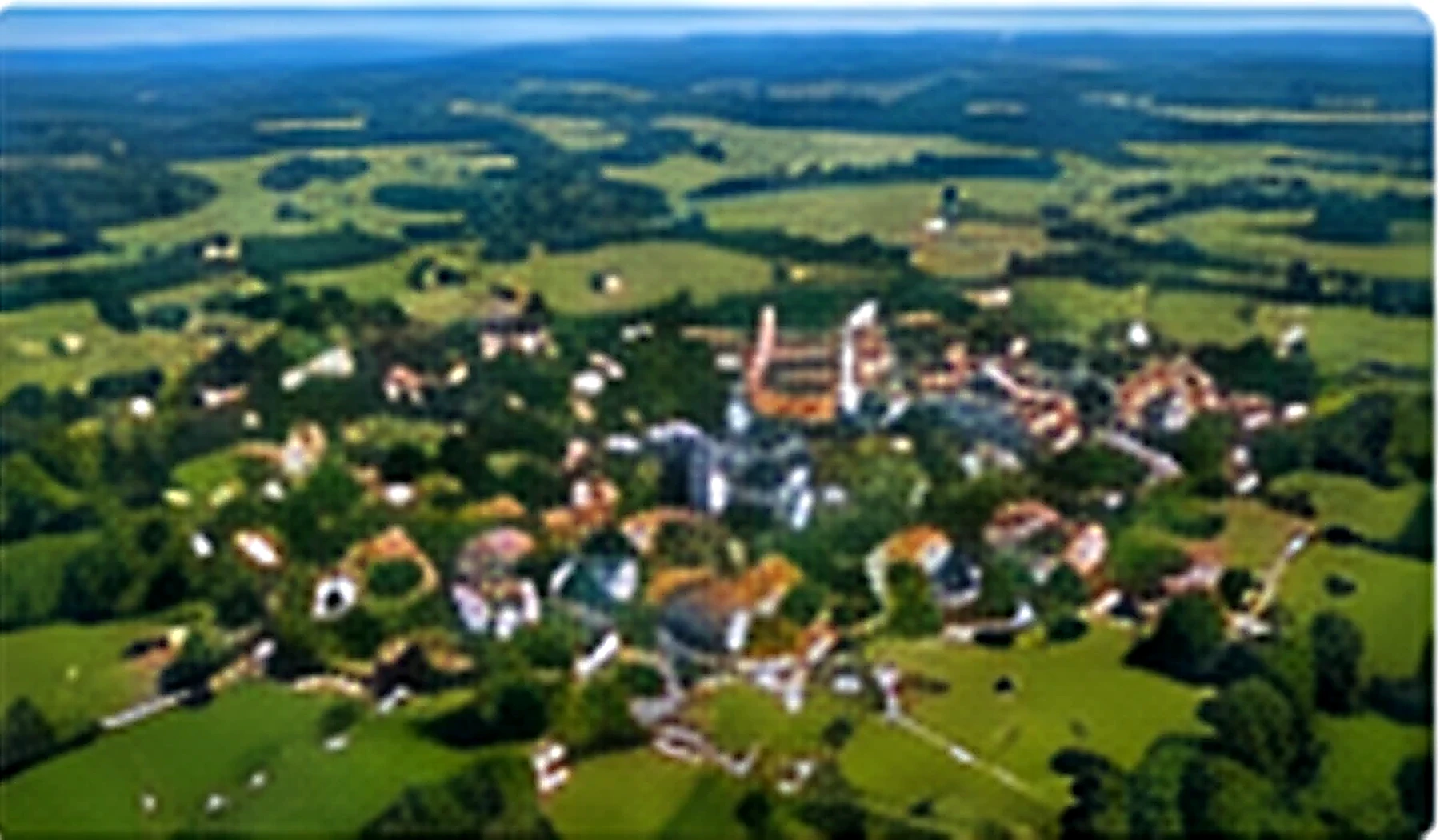Illustrative Luftansicht von Grünkraut