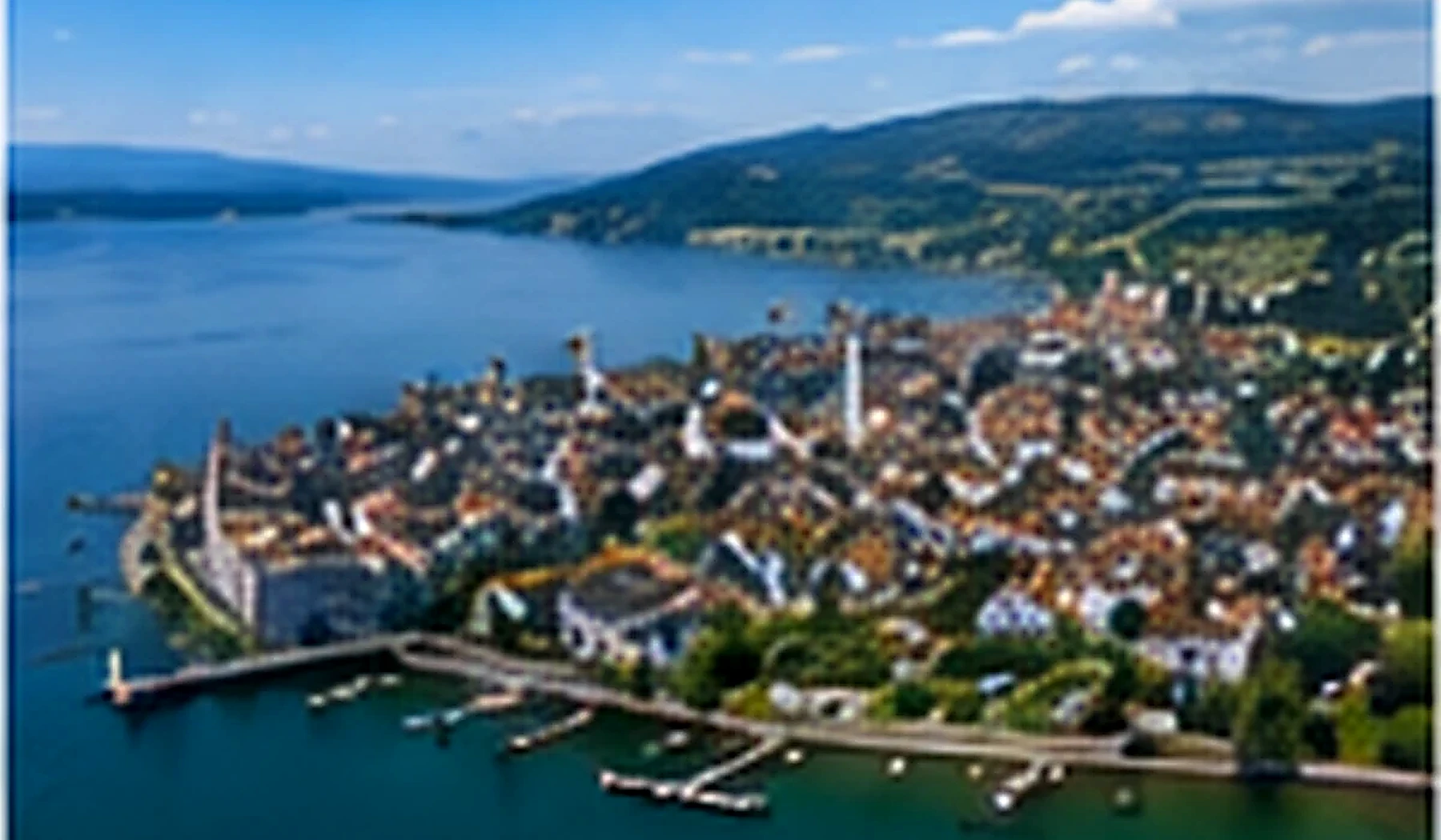 Illustrative Luftansicht von Konstanz