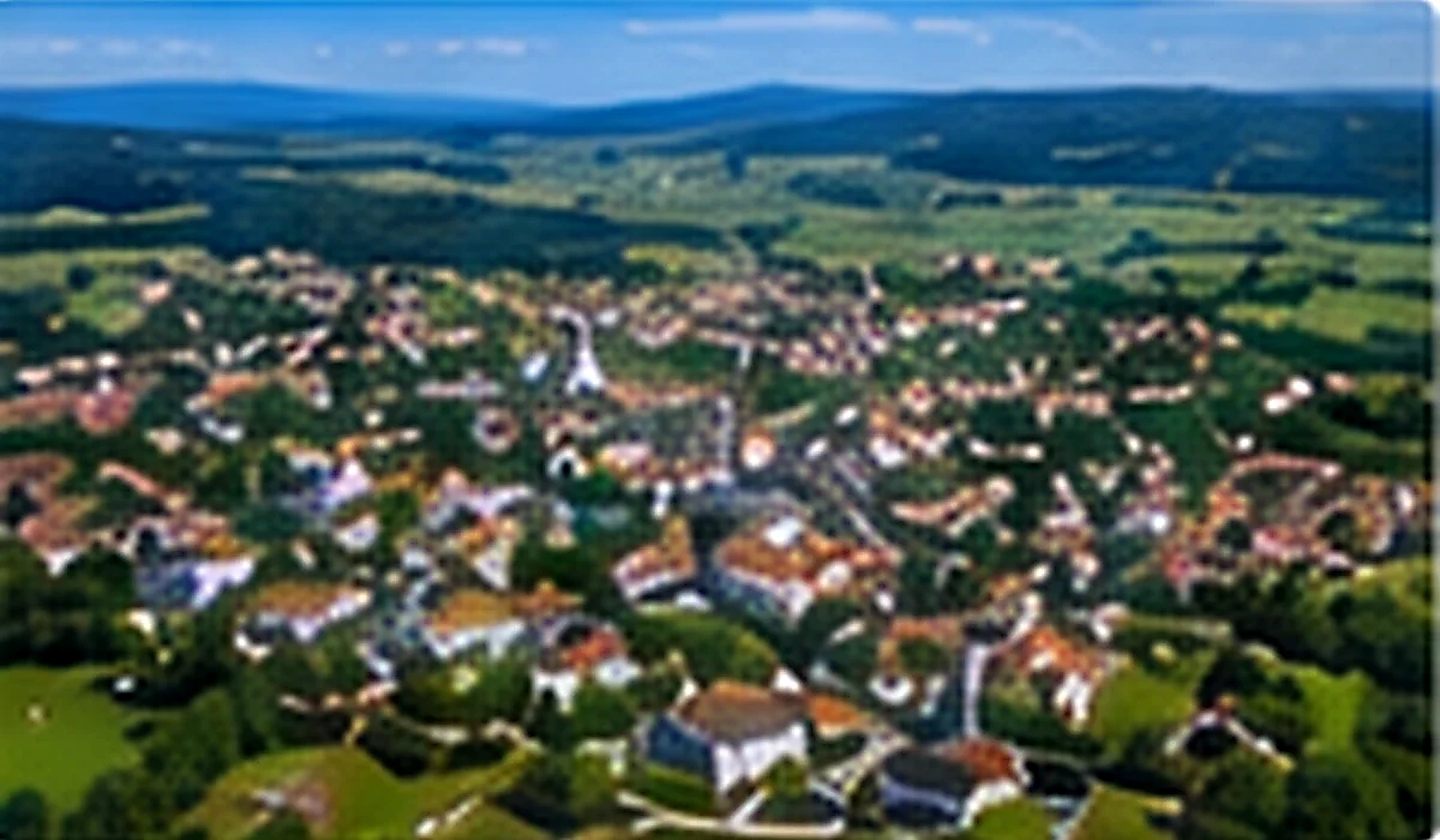 Illustrative Luftansicht von Meckenbeuren