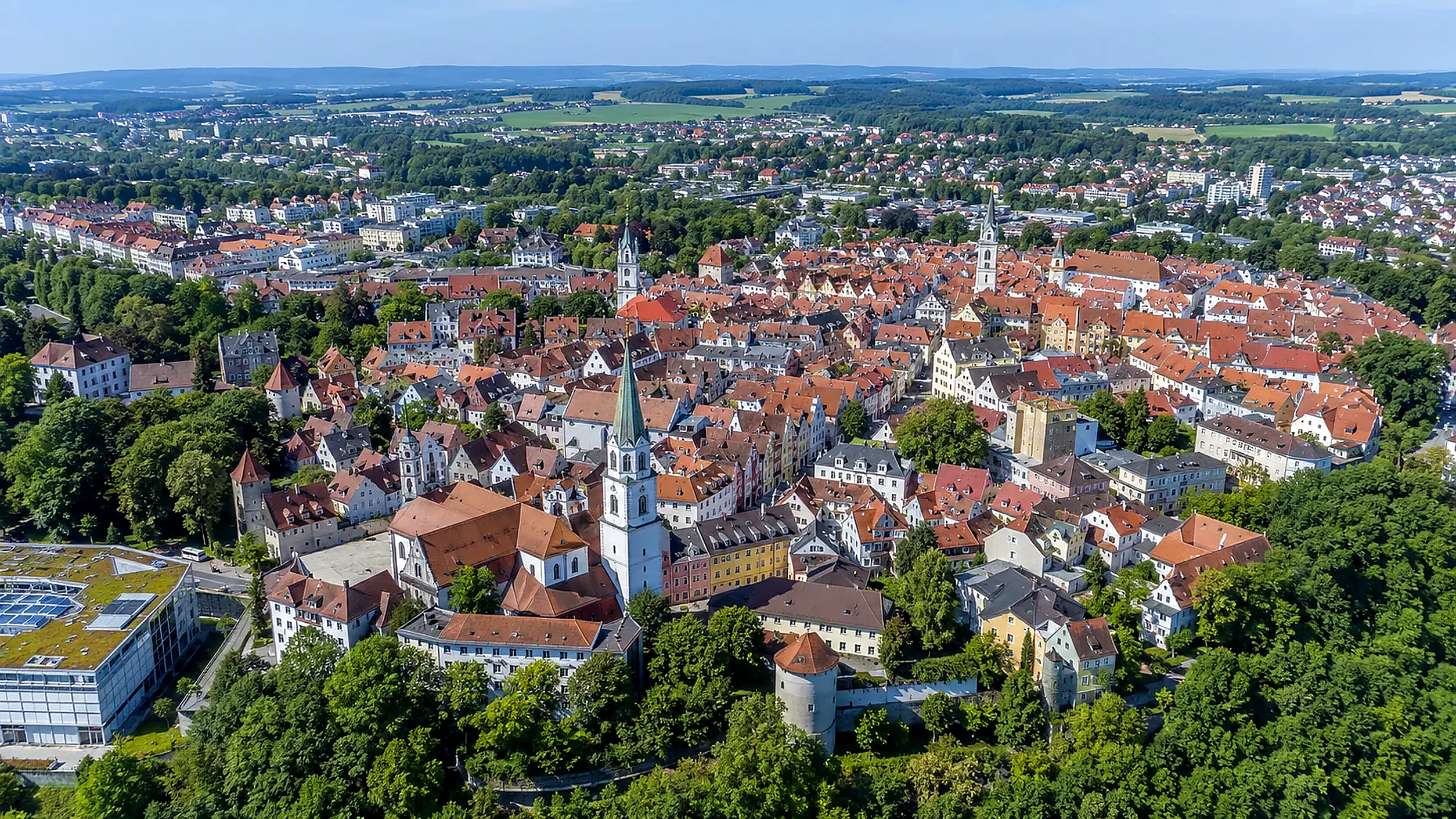 Illustrative Luftansicht von Ravensburg