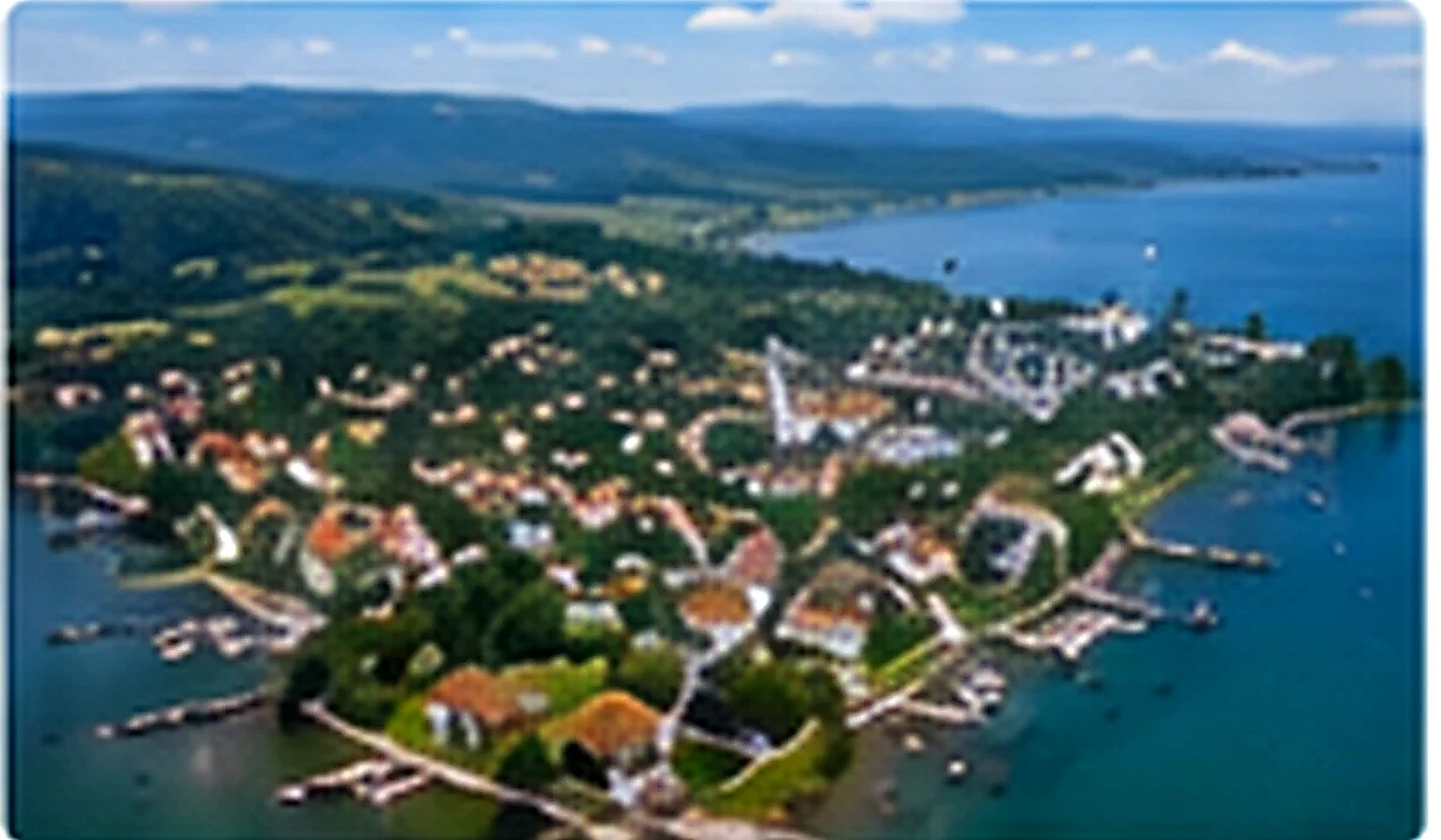 Illustrative Luftansicht von Romanshorn