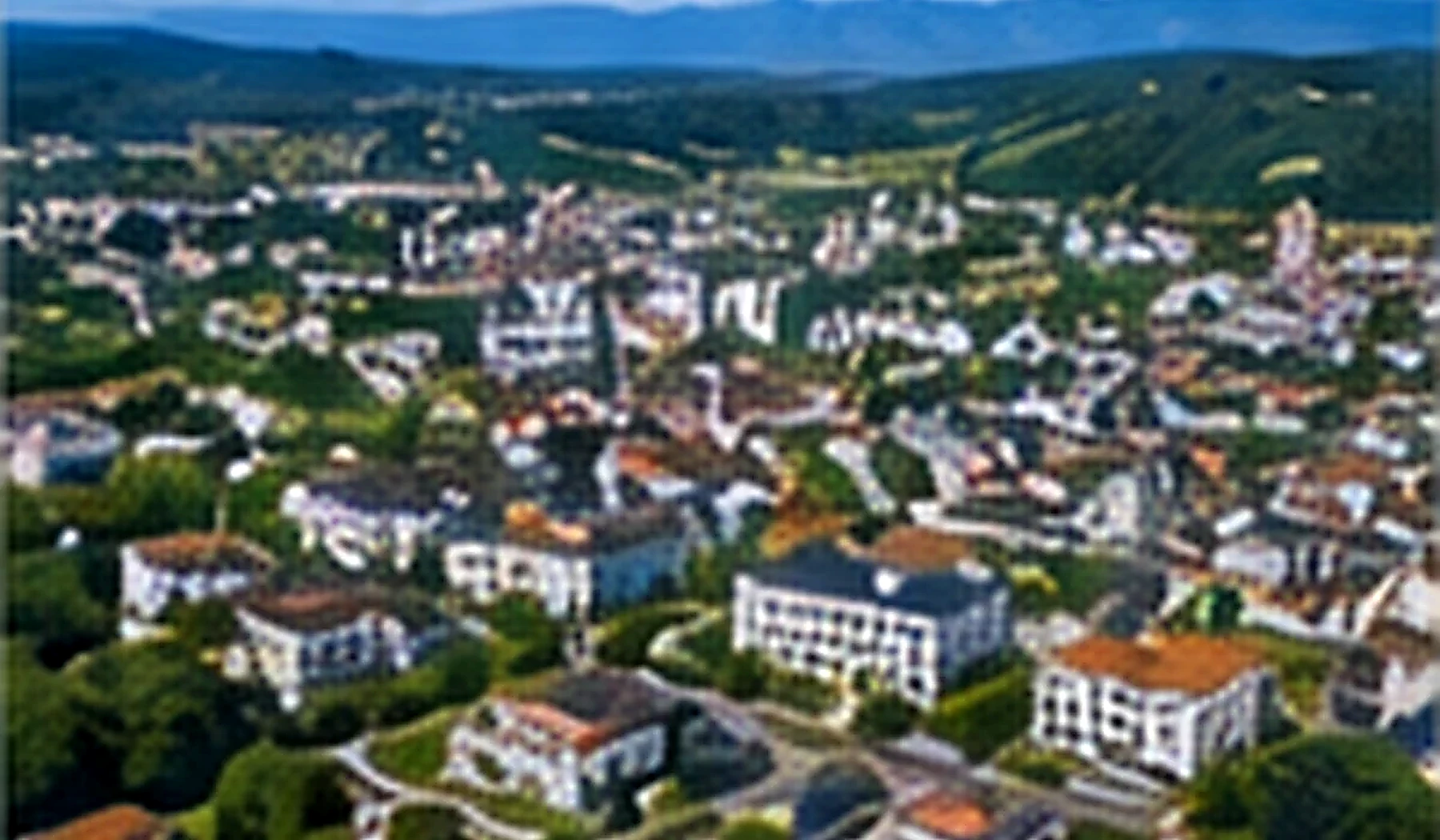 Illustrative Luftansicht von Singen (Hohentwiel)
